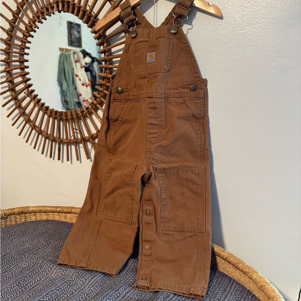 Carhartt Tan Overalls with Logo